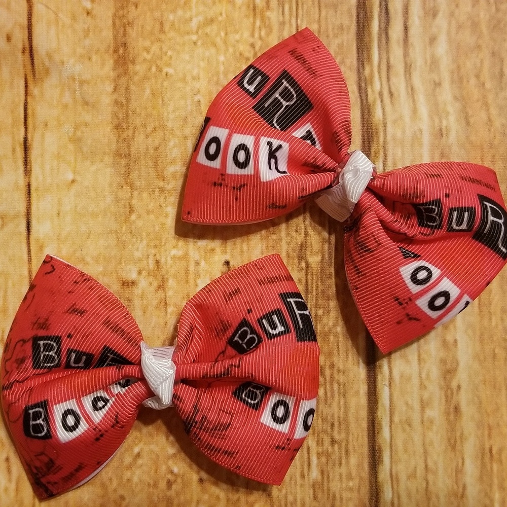 Mean girls burn book mini hair bows